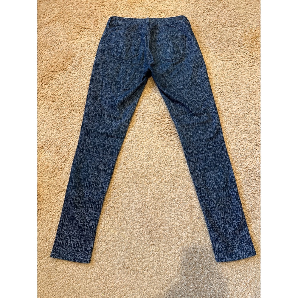 Mavi‎ Alexa Skinny Jeans 26/32 Black Chevron Print Stretch Mob Wife Boss Lady